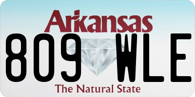 AR license plate 809WLE