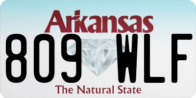 AR license plate 809WLF