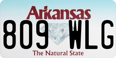 AR license plate 809WLG