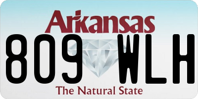 AR license plate 809WLH