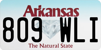 AR license plate 809WLI