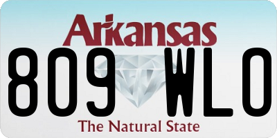 AR license plate 809WLO