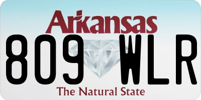 AR license plate 809WLR