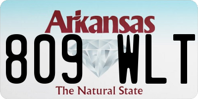 AR license plate 809WLT