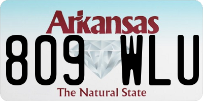 AR license plate 809WLU