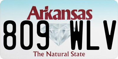 AR license plate 809WLV