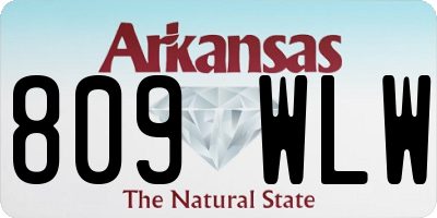 AR license plate 809WLW