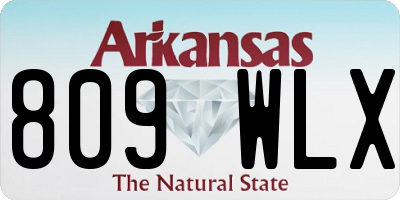 AR license plate 809WLX