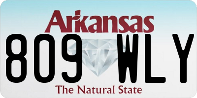 AR license plate 809WLY