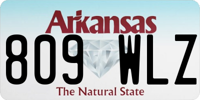 AR license plate 809WLZ