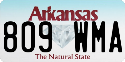 AR license plate 809WMA