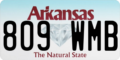 AR license plate 809WMB