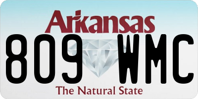 AR license plate 809WMC