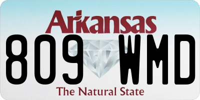 AR license plate 809WMD