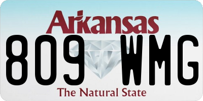 AR license plate 809WMG