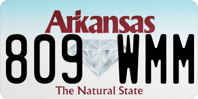 AR license plate 809WMM