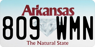 AR license plate 809WMN