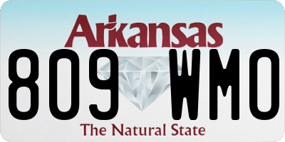 AR license plate 809WMO