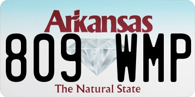 AR license plate 809WMP