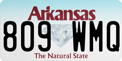 AR license plate 809WMQ