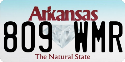AR license plate 809WMR