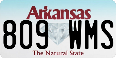 AR license plate 809WMS