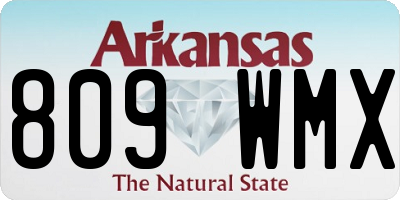 AR license plate 809WMX
