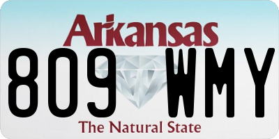 AR license plate 809WMY