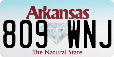 AR license plate 809WNJ