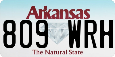AR license plate 809WRH