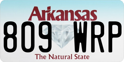 AR license plate 809WRP