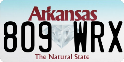 AR license plate 809WRX