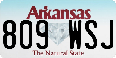 AR license plate 809WSJ