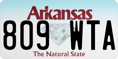AR license plate 809WTA