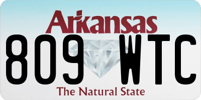 AR license plate 809WTC