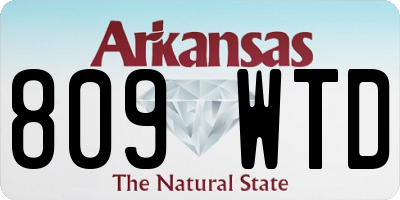 AR license plate 809WTD