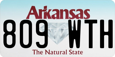 AR license plate 809WTH
