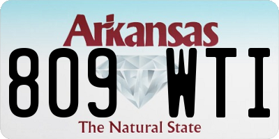 AR license plate 809WTI