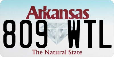AR license plate 809WTL