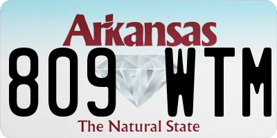 AR license plate 809WTM