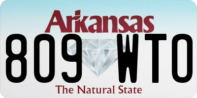 AR license plate 809WTO