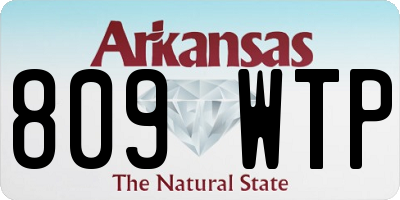 AR license plate 809WTP