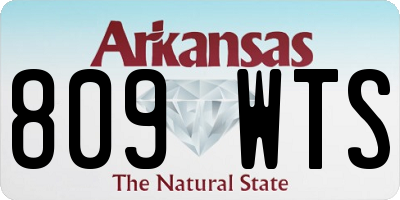AR license plate 809WTS