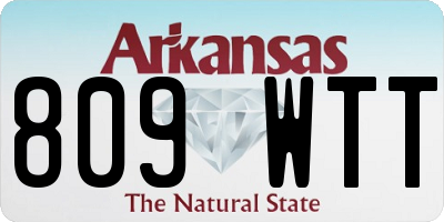 AR license plate 809WTT