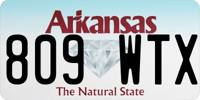 AR license plate 809WTX