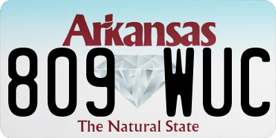 AR license plate 809WUC