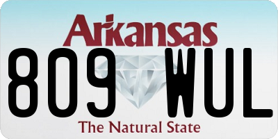 AR license plate 809WUL