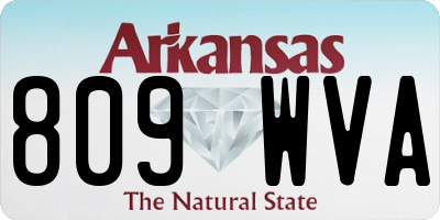 AR license plate 809WVA