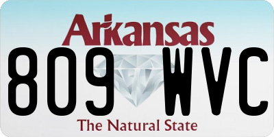 AR license plate 809WVC