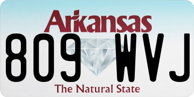 AR license plate 809WVJ